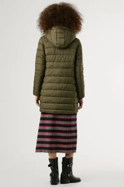 Pepe Jeans Plumífero Largo Acolchado kaki Online