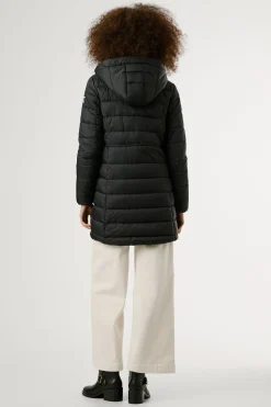 Pepe Jeans Plumífero Largo Acolchado negro