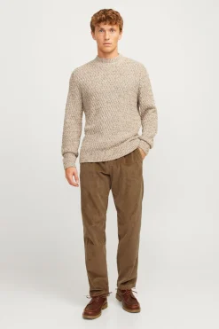 Jack & Jones Pnatalón jogger de pana nude New