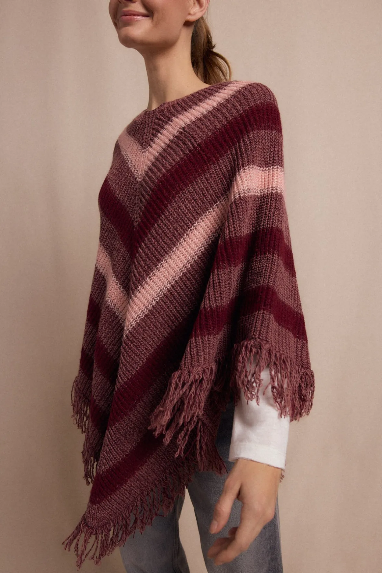 Slowlove Pocho rayas Granate