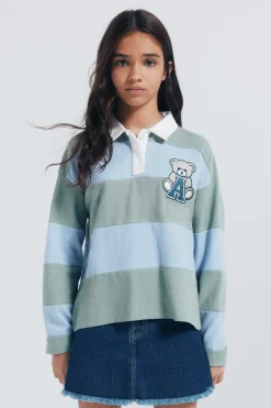Springfield Kids Polo a rayas niña verde Best