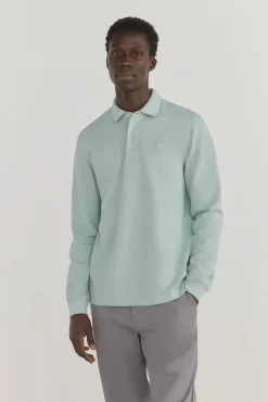 Pedro del Hierro Polo básico manga larga Azul Best