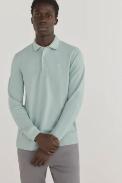 Pedro del Hierro Polo básico manga larga Azul Best
