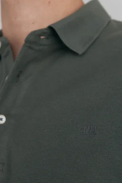 Pedro del Hierro Polo básico manga larga Verde Hot