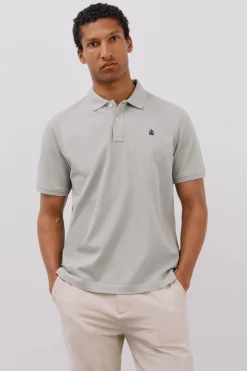 Cortefiel Polo básico piqué Kaki New