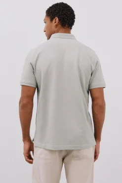 Cortefiel Polo básico piqué Kaki New