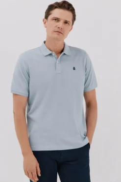 Cortefiel Polo básico piqué Azul Clearance