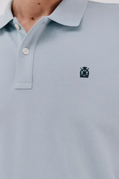 Cortefiel Polo básico piqué Azul Clearance