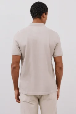 Cortefiel Polo básico piqué Beige New