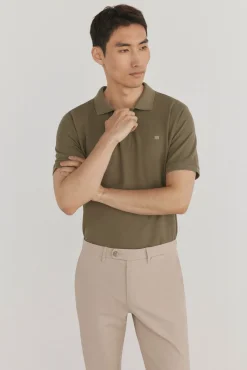 Pedro del Hierro Polo básico piqué Verde Discount