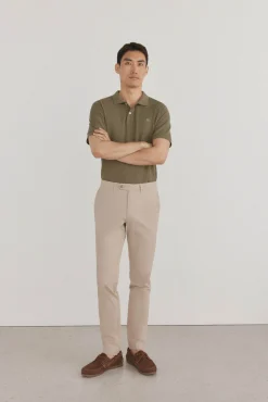 Pedro del Hierro Polo básico piqué Verde Discount