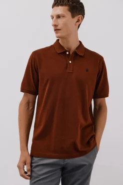 Cortefiel Polo básico piqué Marr&oacute;n New