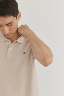 Pedro del Hierro Polo básico piqué Beige Discount