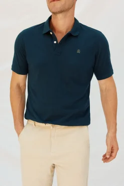 Cortefiel Polo básico piqué Azul marino Online