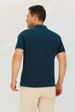 Cortefiel Polo básico piqué Azul marino Online