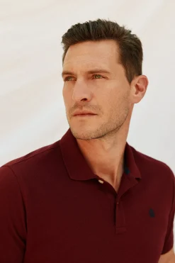 Cortefiel Polo básico piqué Vino Online