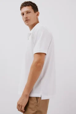 Cortefiel Polo básico piqué Blanco Online
