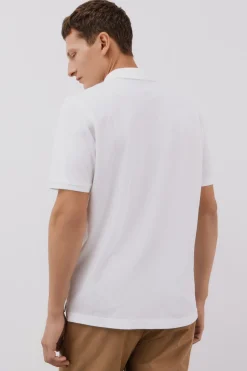 Cortefiel Polo básico piqué Blanco Online