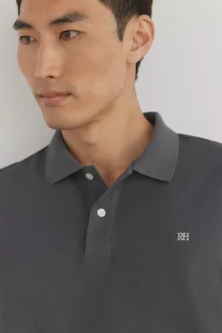 Pedro del Hierro Polo básico piqué Gris Online