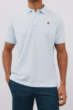 Cortefiel Polo básico piqué Azul Clearance