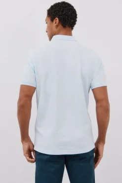 Cortefiel Polo básico piqué Azul Clearance