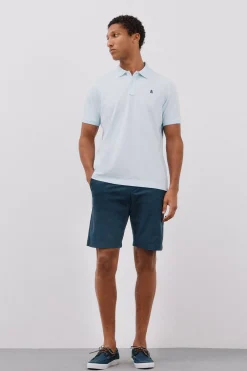 Cortefiel Polo básico piqué Azul Clearance