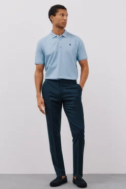 Cortefiel Polo básico piqué Azul Online