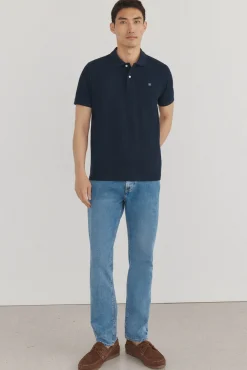 Pedro del Hierro Polo básico piqué regular Azul New