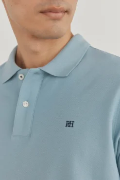 Pedro del Hierro Polo básico piqué regular Azul Clearance
