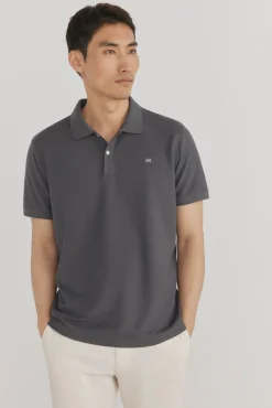 Pedro del Hierro Polo básico slim Gris Discount