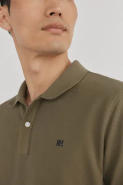 Pedro del Hierro Polo básico slim Verde