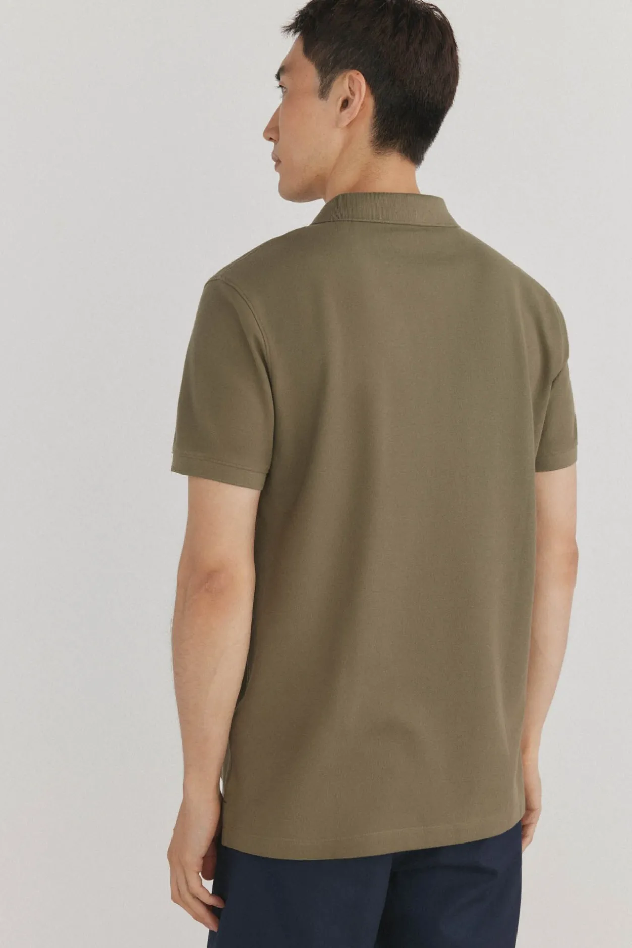 Pedro del Hierro Polo básico slim Verde