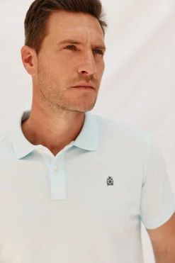 Cortefiel Polo básico slim Azul Discount