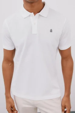 Cortefiel Polo básico slim Blanco Clearance