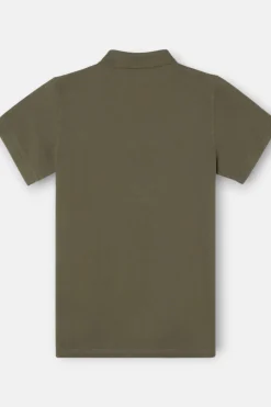 Silbon Polo clásico liso Verde Sale