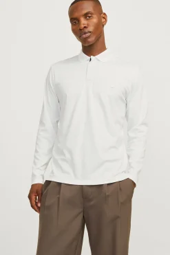 Jack & Jones Polo clásico manga larga Blanco Best
