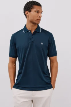 Cortefiel Polo coolmax® Azul marino Discount