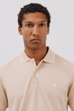 Cortefiel Polo coolmax® Beige Sale