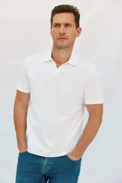 Cortefiel Polo estructura Blanco Discount