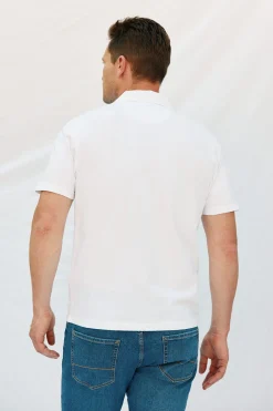 Cortefiel Polo estructura Blanco Discount