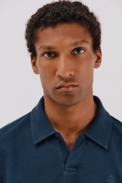 Cortefiel Polo estructura Azul marino Hot