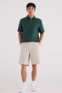 Springfield Polo estructura twill regular fit verde Sale