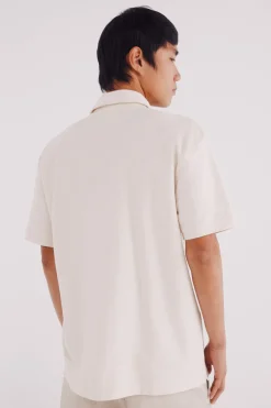 Springfield Polo estructura twill regular fit blanco Discount