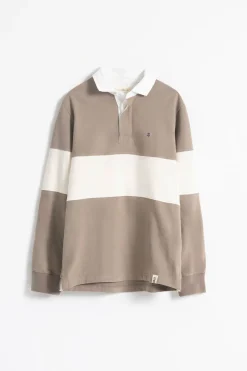 PuroEGO Polo franjas anchas contraste piedra Arena Hot