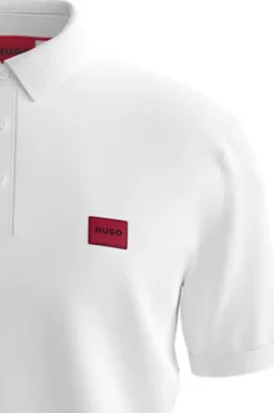 HUGO Polo manga corta Blanco Outlet