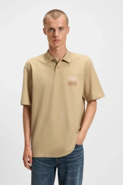 HUGO Polo manga corta Beige Sale