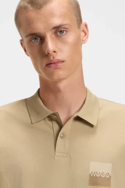 HUGO Polo manga corta Beige Sale