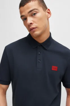 HUGO Polo manga corta Azul oscuro Online