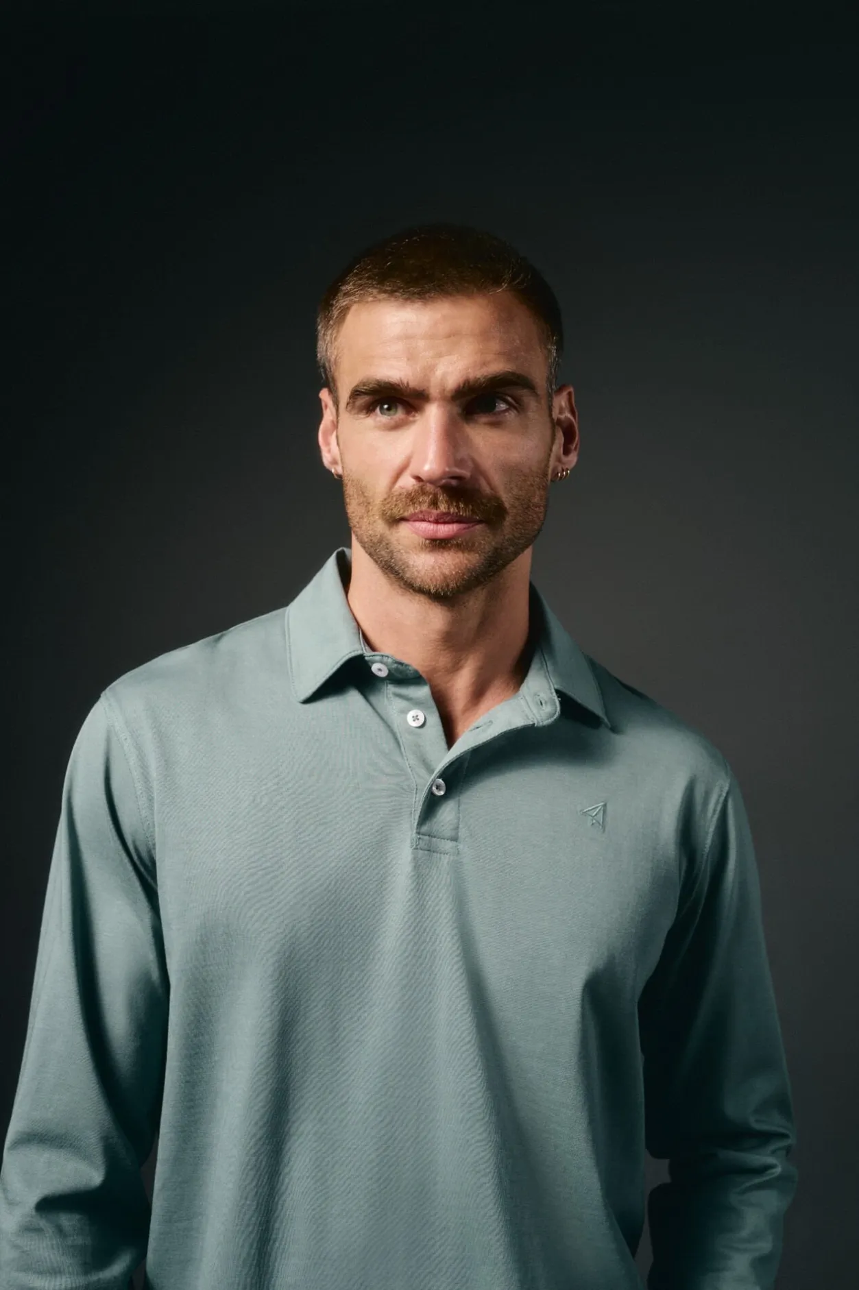 OOTO Polo manga larga Turquesa