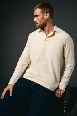 OOTO Polo manga larga Beige Outlet